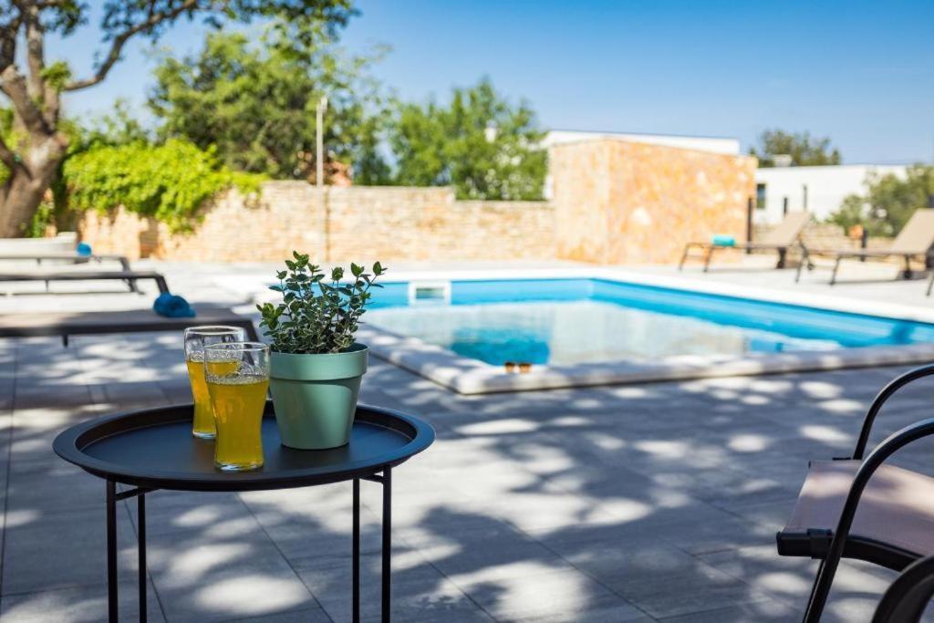 Cesare Apartment, With Swimming Pool And Sea View Ližnjan Eksteriør billede